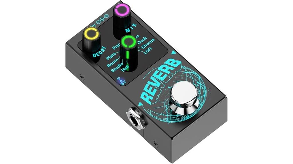 black reverb guitar pedal