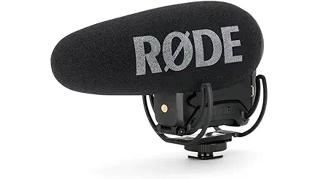 black shotgun microphone accessory