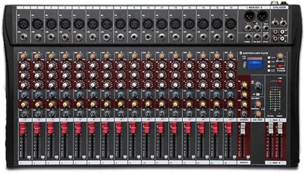 bluetooth 16 channel mixer