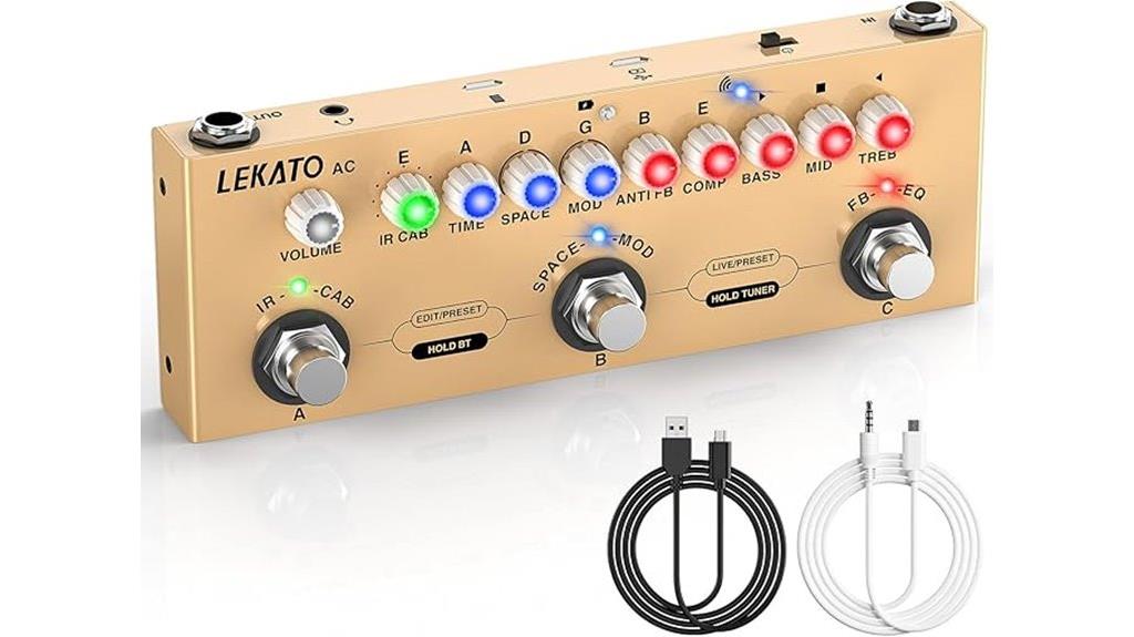 bluetooth acoustic guitar pedal