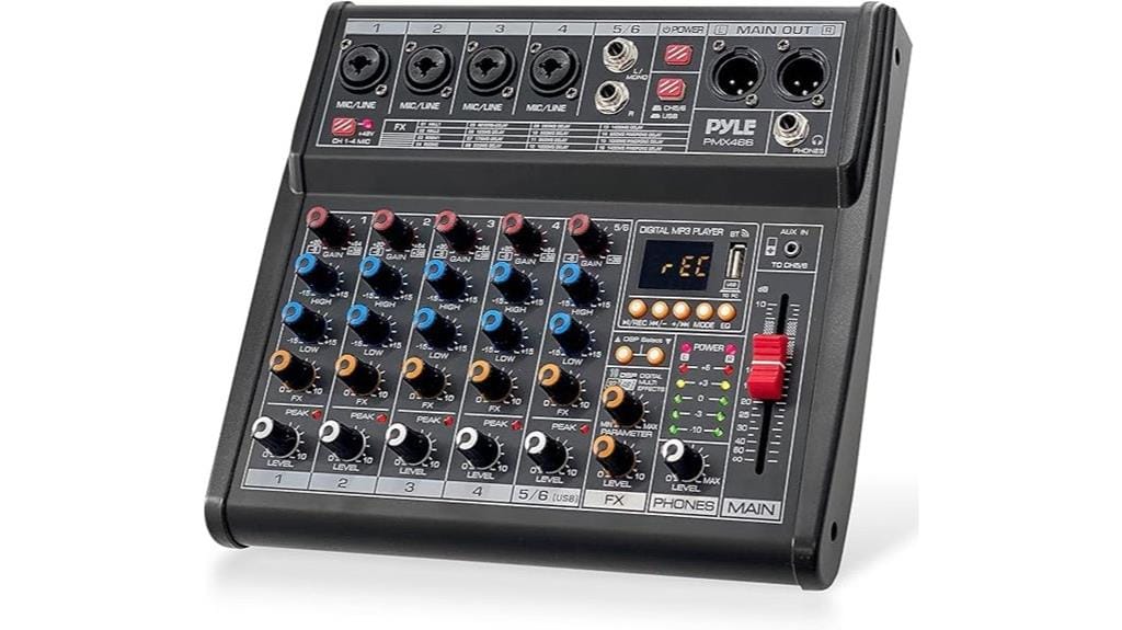 bluetooth dj audio mixer