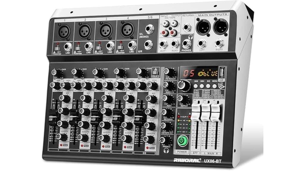 bluetooth enabled audio mixer