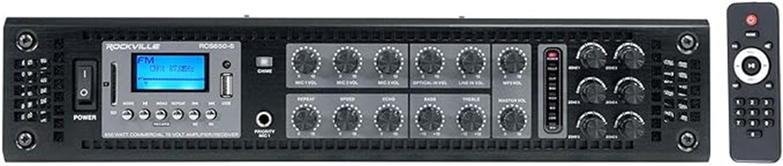 bluetooth enabled commercial amplifier