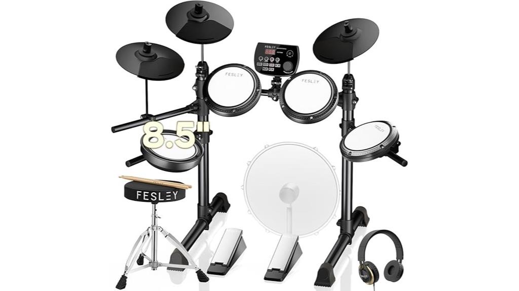bluetooth enabled electric drums