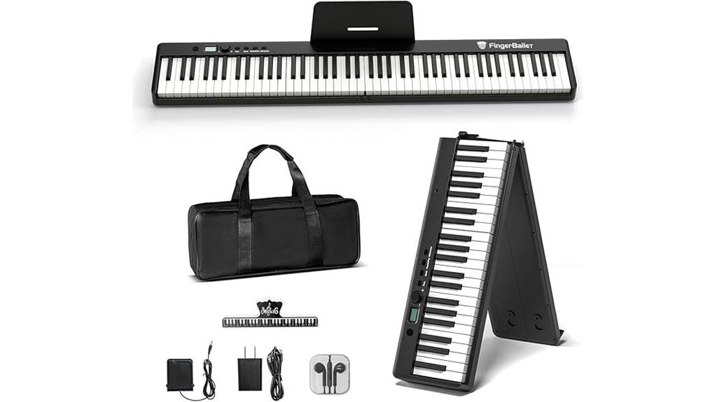 bluetooth midi portable piano