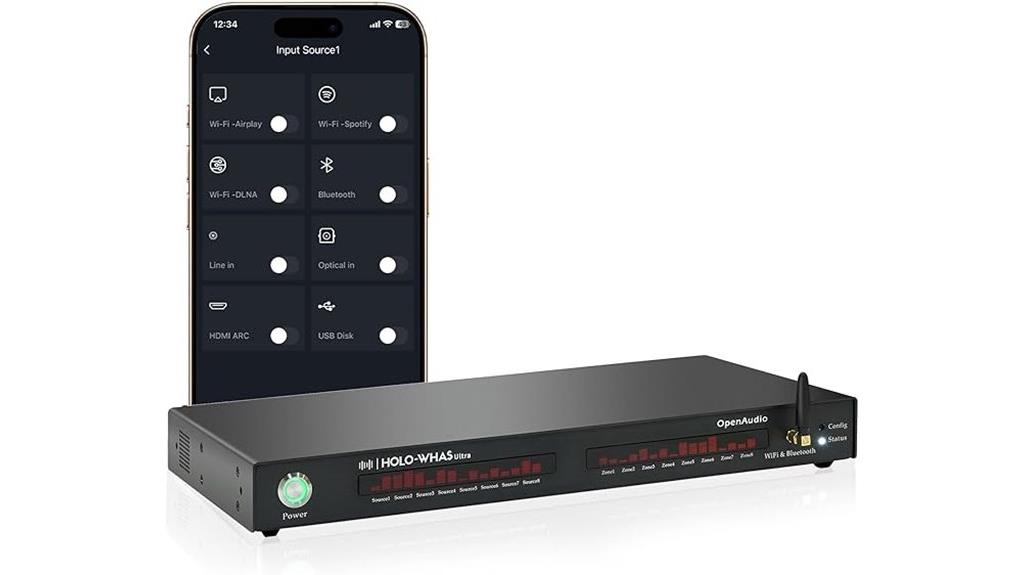 bluetooth multi room audio amplifier