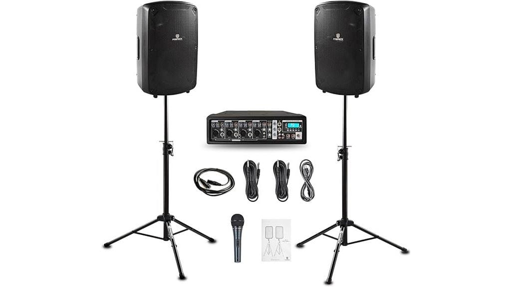bluetooth powered mixer system