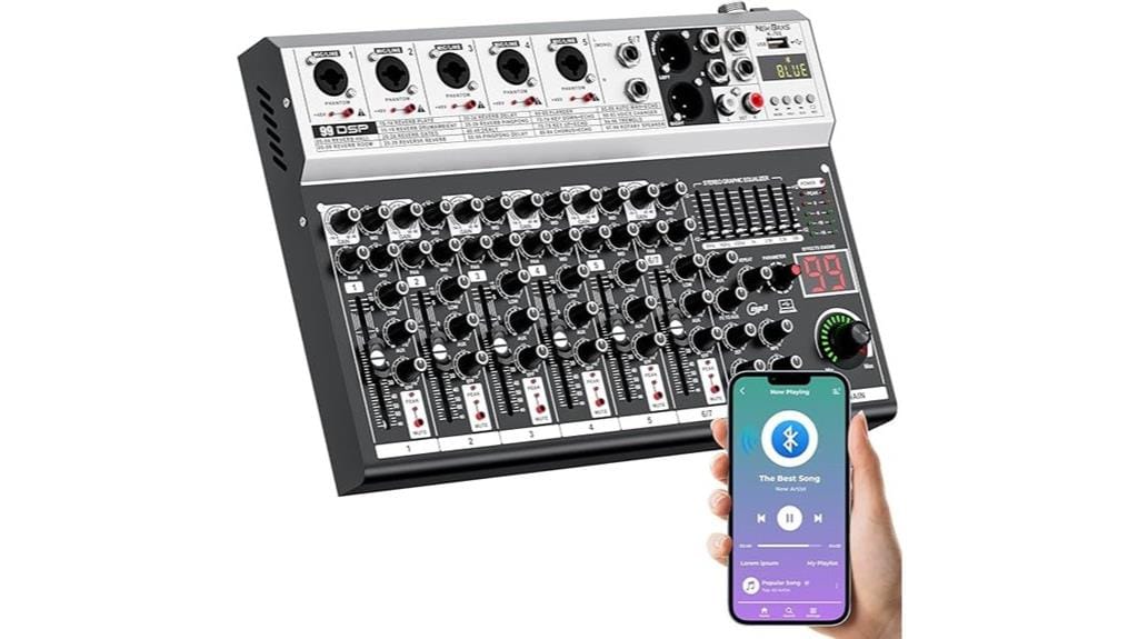 bluetooth usb dj mixer