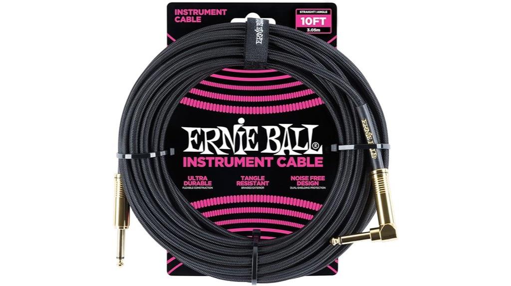 braided black instrument cable