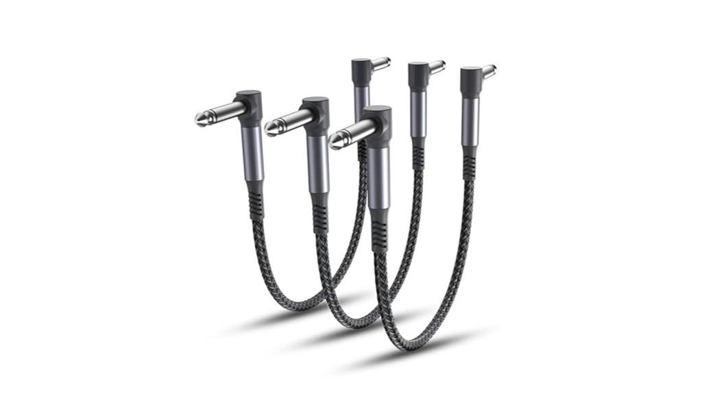 braided right angle guitar cables