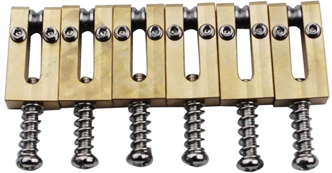 brass saddles for guitars
