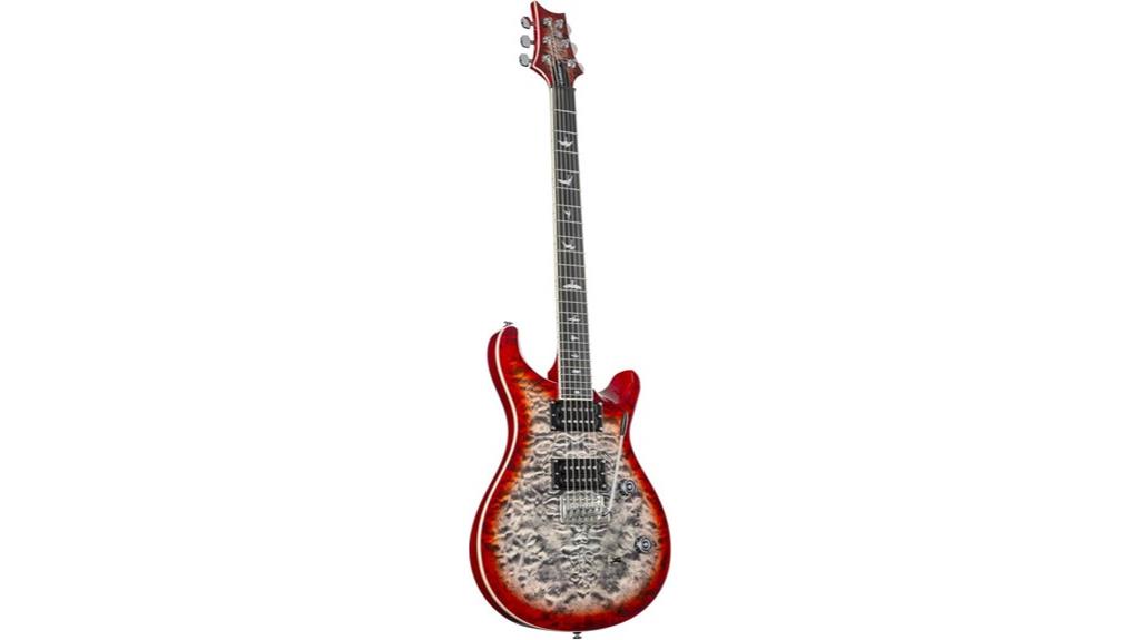 charcoal cherry burst guitar