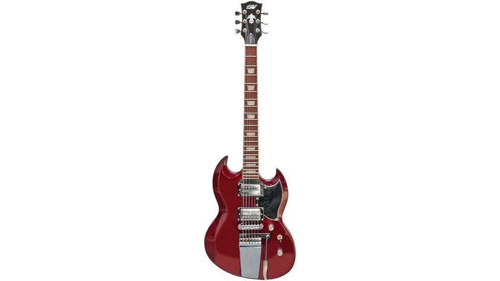 cherry red electric guitar