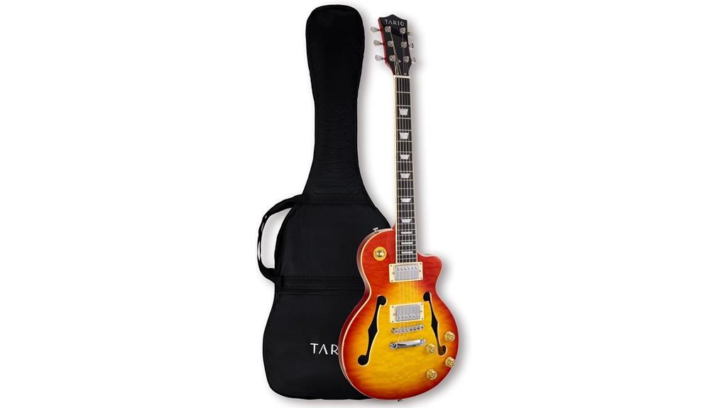 cherryburst semi hollowbody guitar
