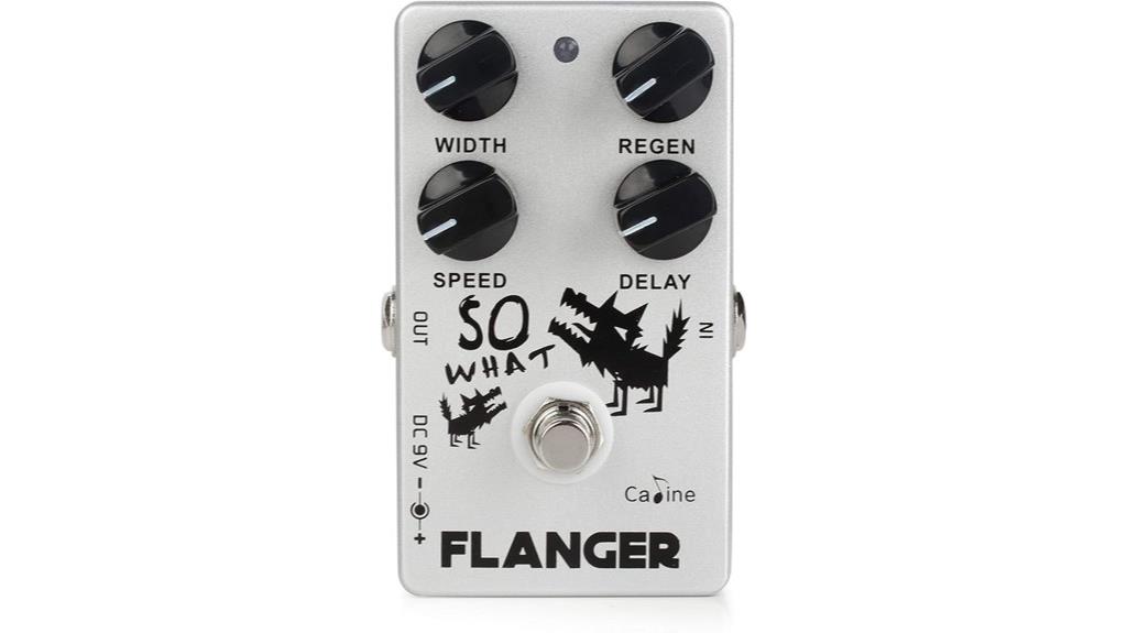 classic flanger guitar pedal