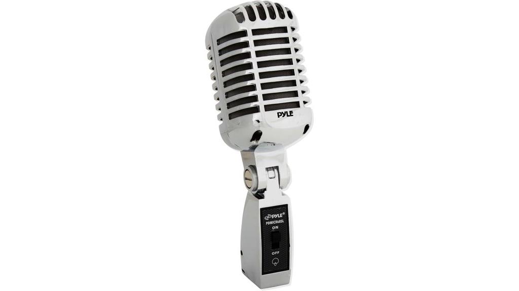classic retro vocal microphone