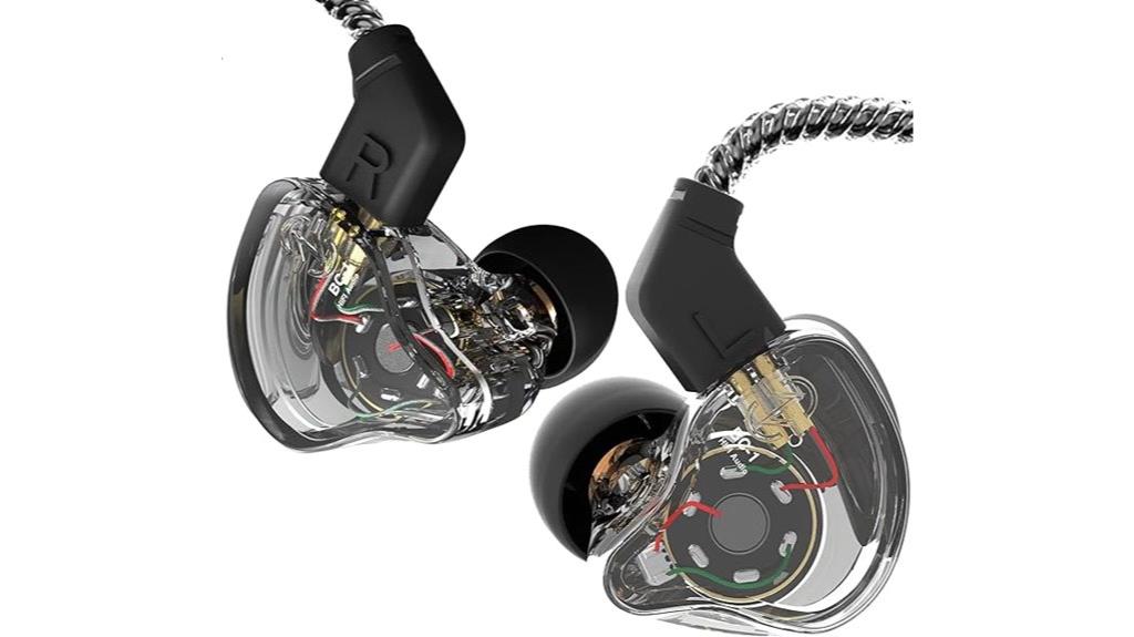 clear black ear monitors