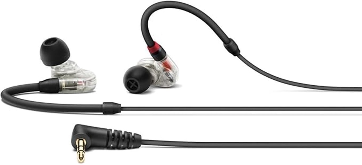 clear wired in ear monitor