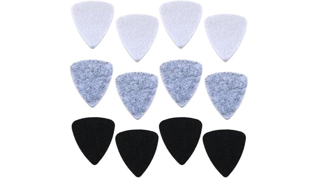 colorful felt guitar picks