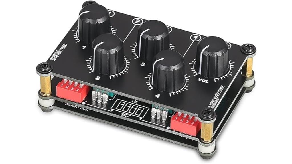 compact 4 channel mixer
