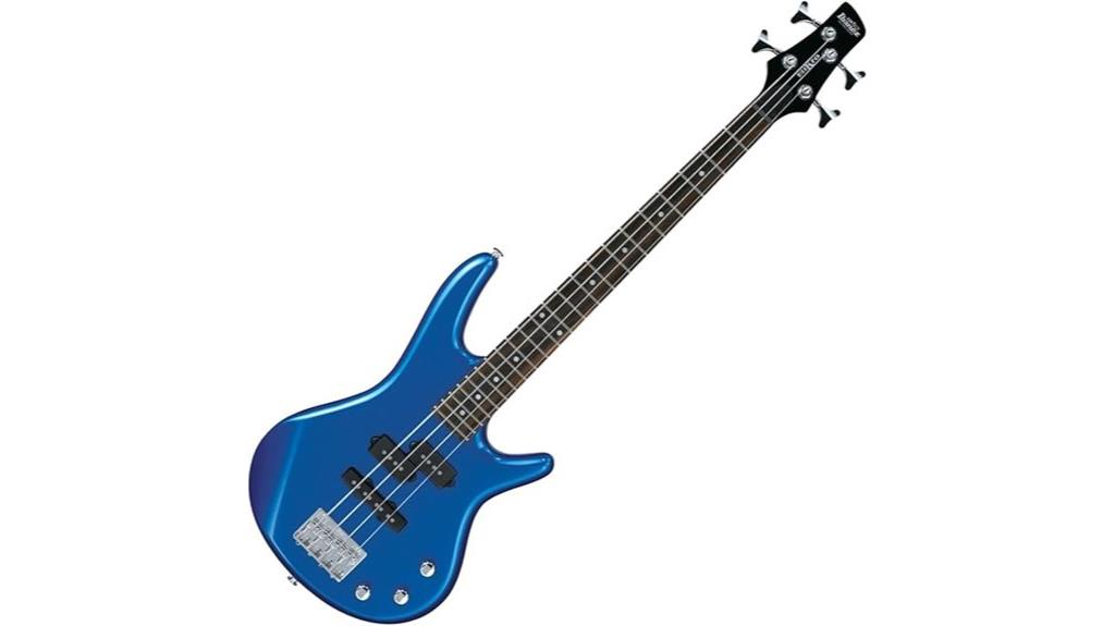 compact 4 string electric bass