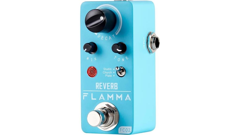 compact digital reverb pedal