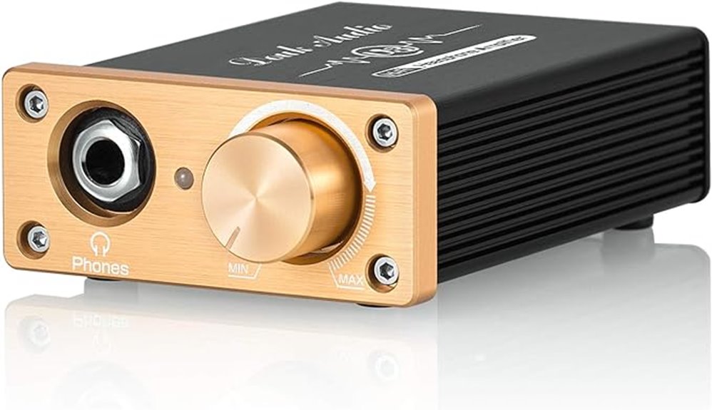 compact high fidelity headphone amplifier