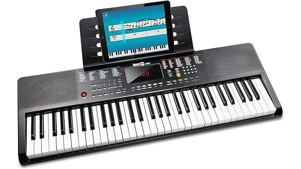 compact keyboard with lessons