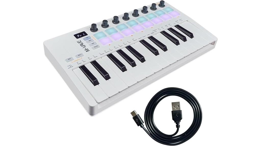 compact midi controller features