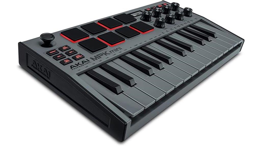 compact midi keyboard controller