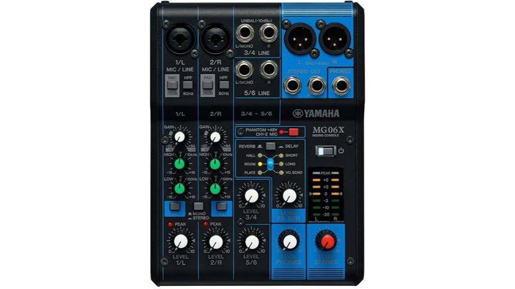 compact mixer with effects