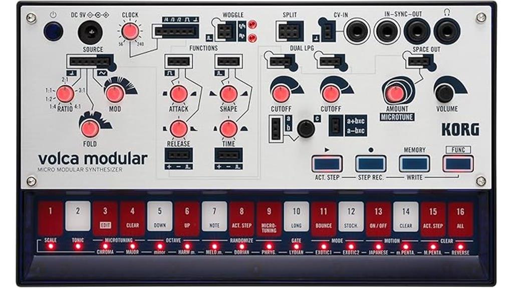 compact modular synth device