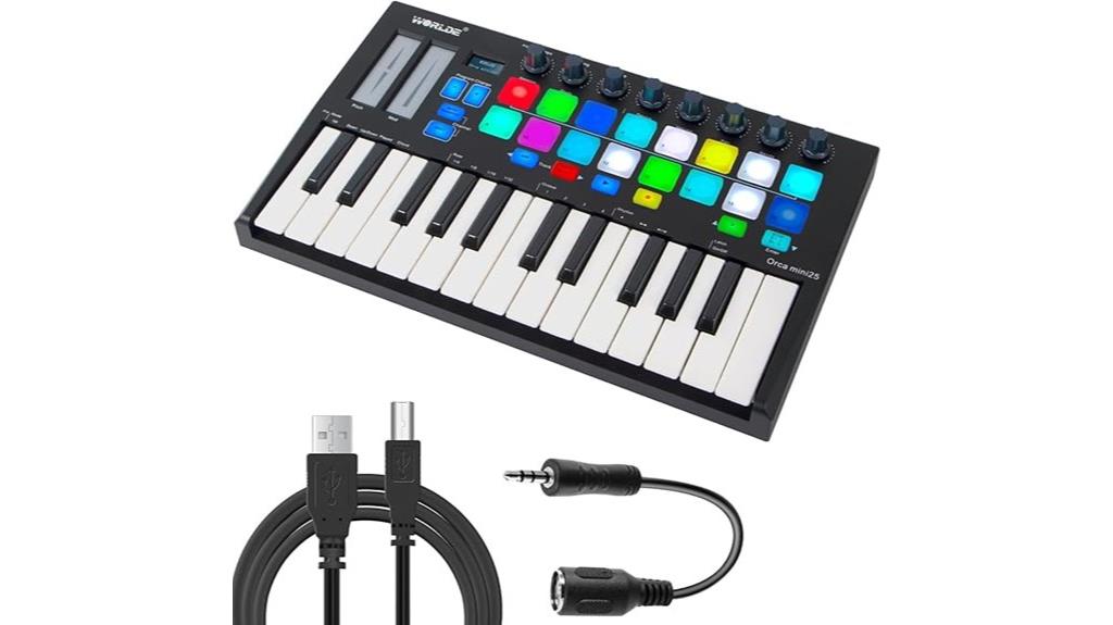 compact usb midi controller