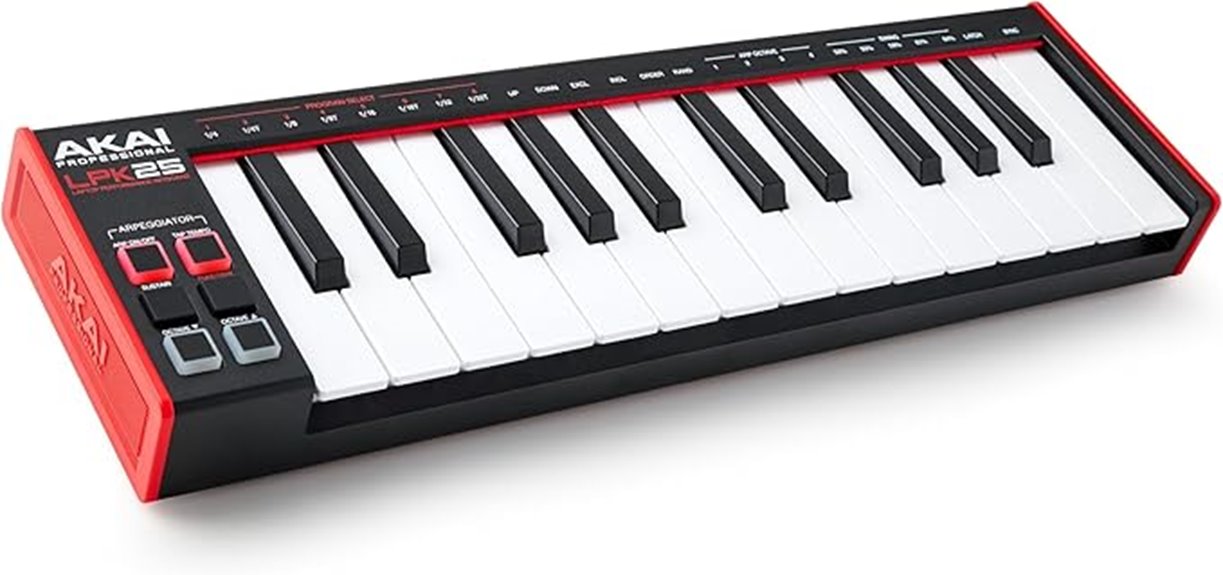 compact usb midi keyboard