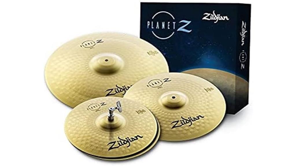 complete cymbal set included