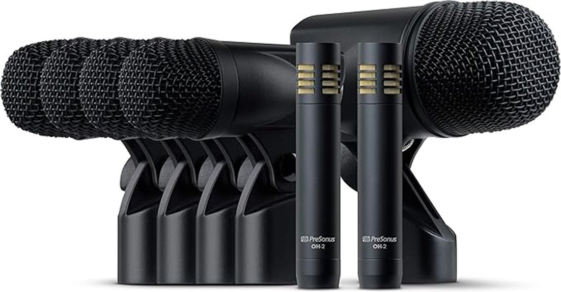 complete drum microphone set