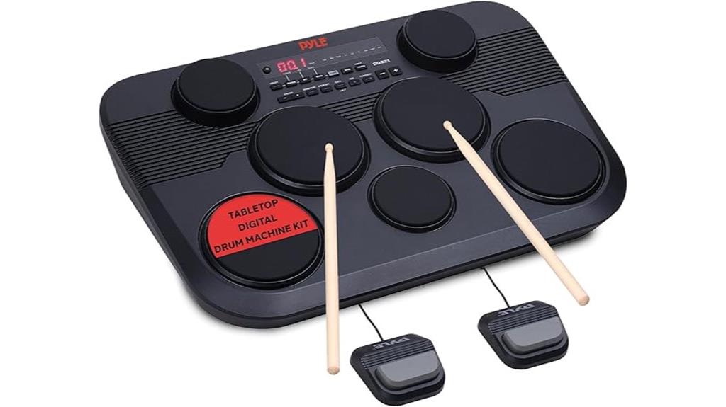digital tabletop drum set
