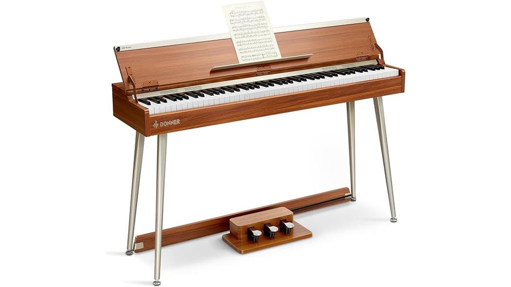 digital weighted piano keyboard