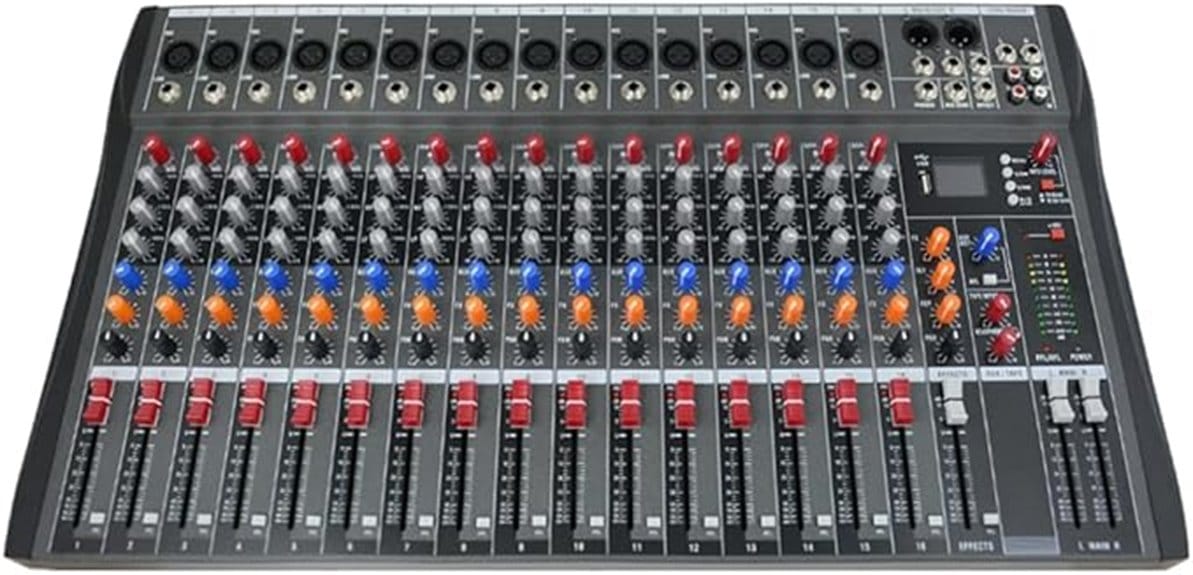 dj and recording console