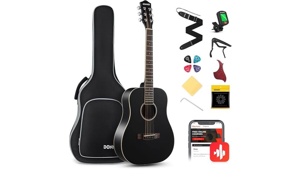 donner 3 4 size guitar