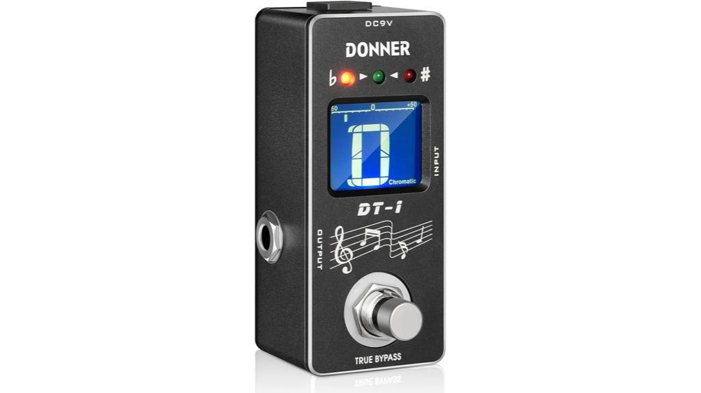 donner guitar tuner pedal
