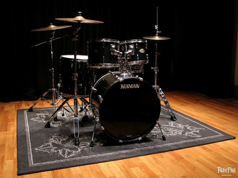 drum rugs for stability