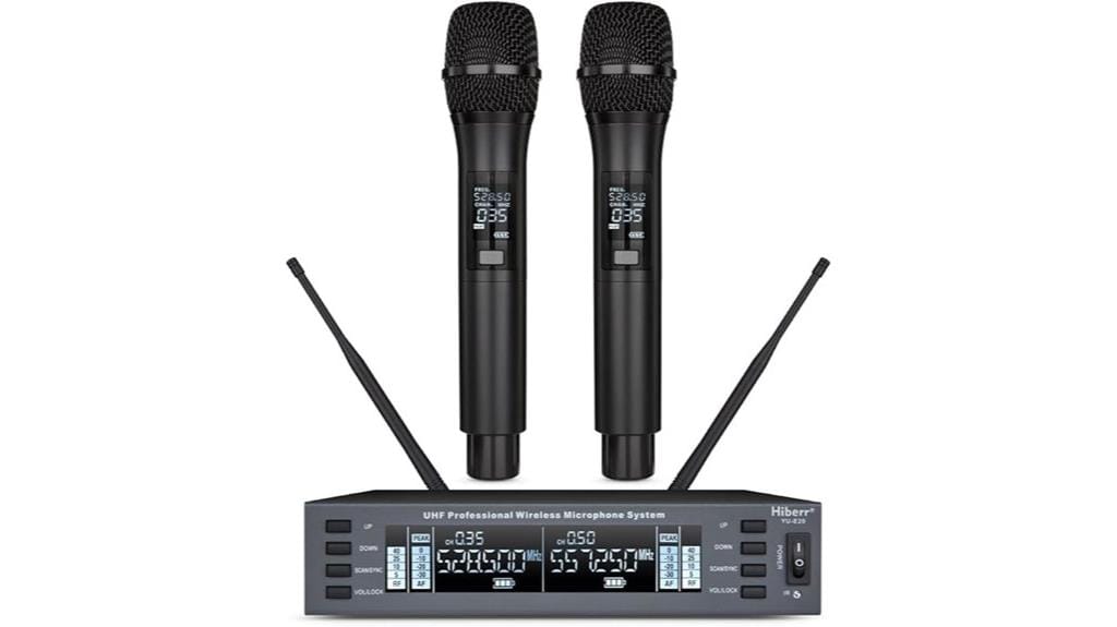 dual channel handheld microphone