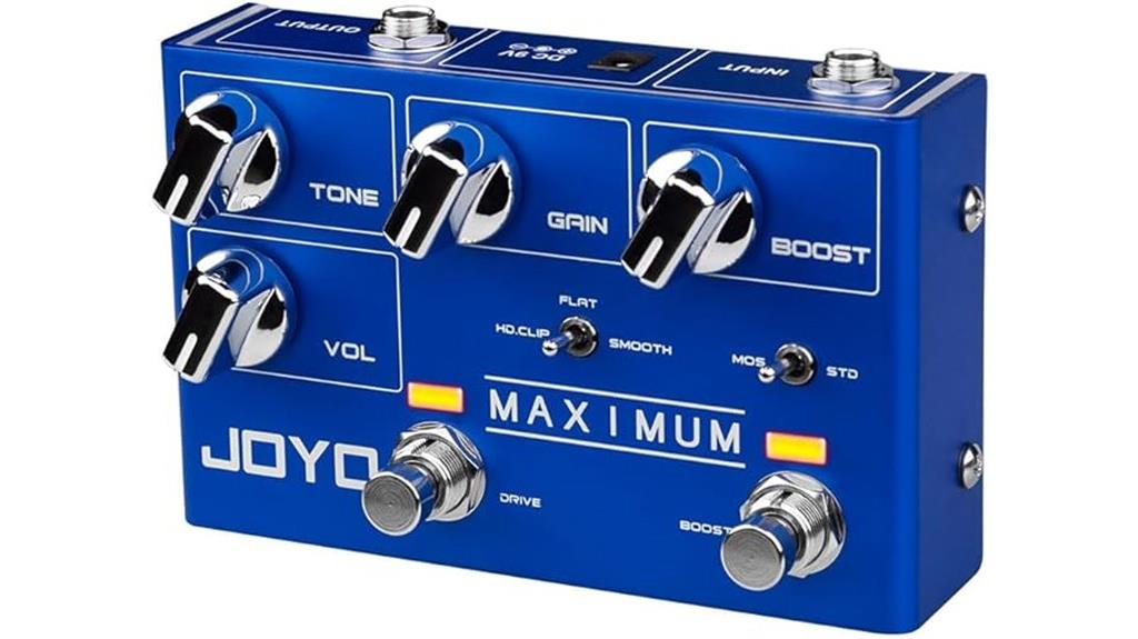 dual channel overdrive pedal