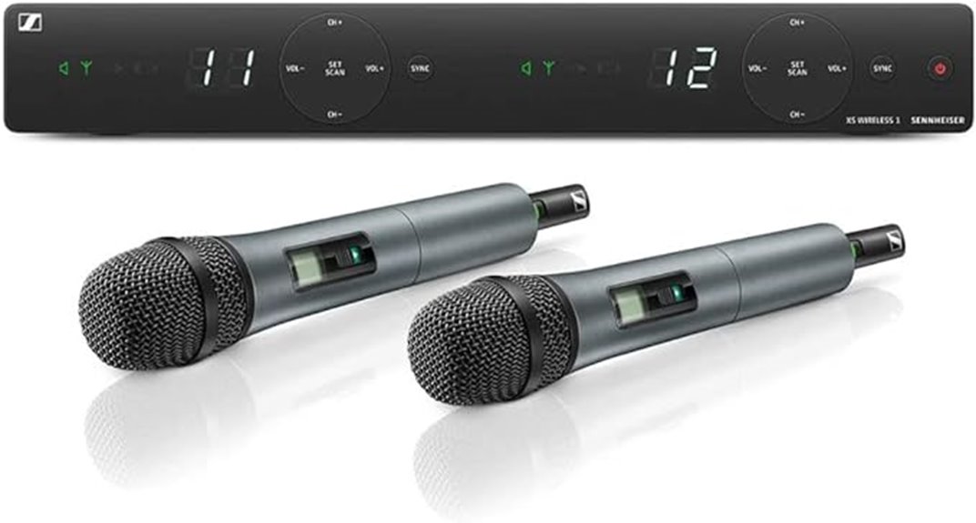 dual channel wireless microphones