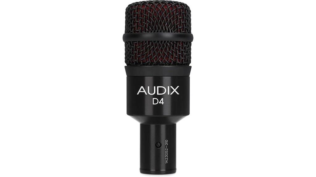 dynamic hypercardioid instrument microphone