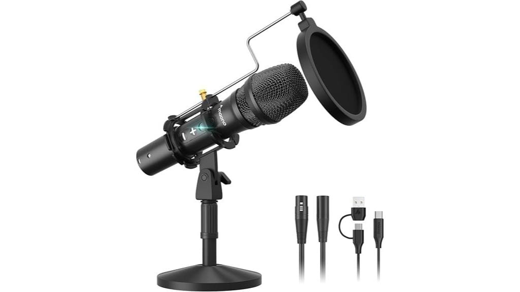 dynamic usb xlr podcast microphone