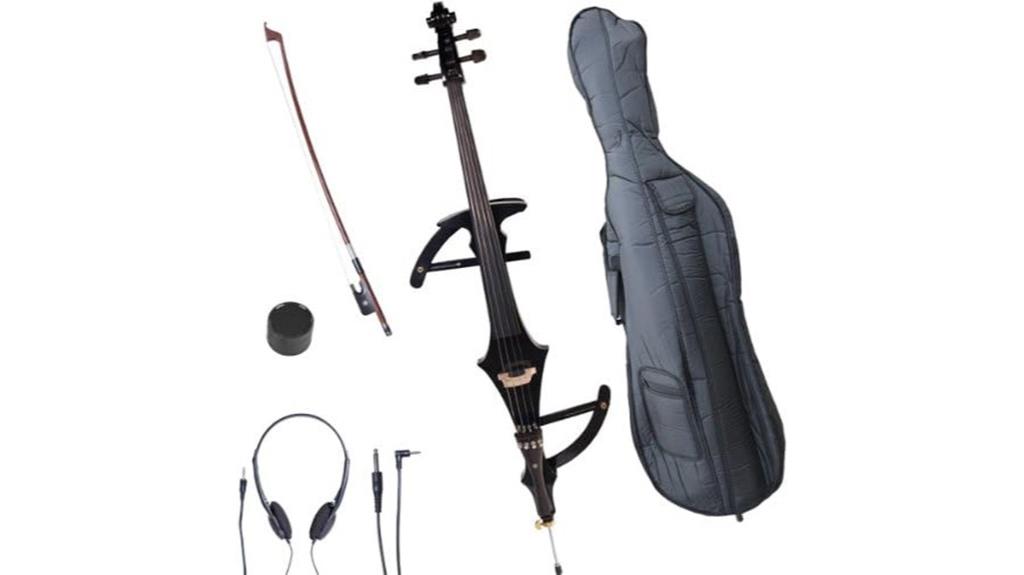 ebony electric silent cello