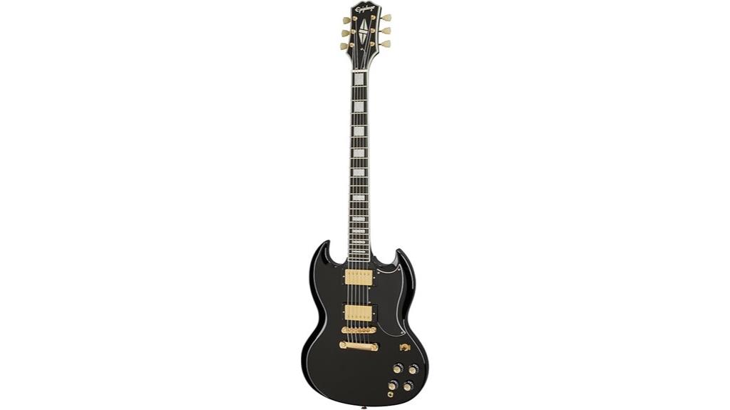 ebony sg custom guitar