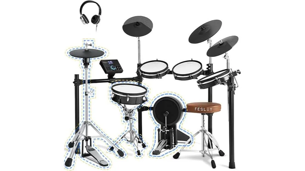 electric drum set features